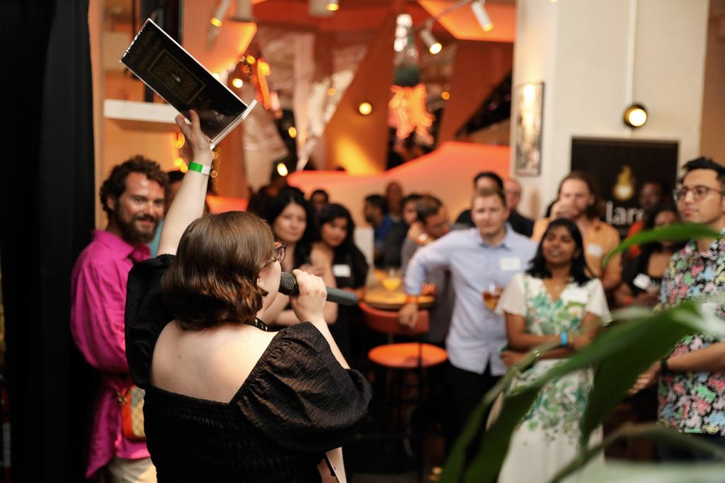 Singles connecting at a Flare Events event